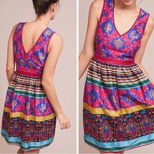 Payal Jain - Francesca Suzani Print Multicolor Dress in size 10